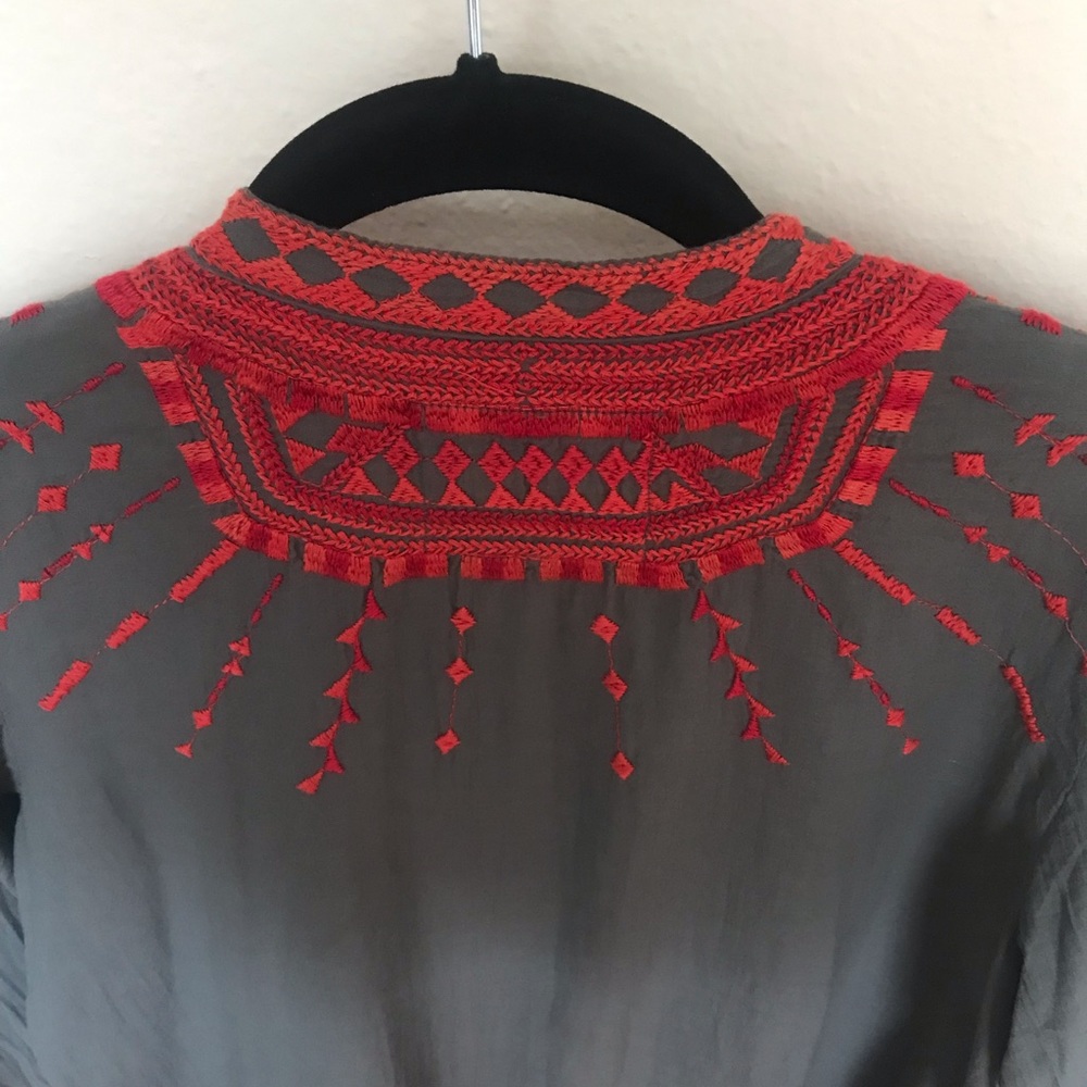 🎉HOST PICK🎉 Johnny Was Biya Button Front Gauze Tunic - Picture 5 of 6